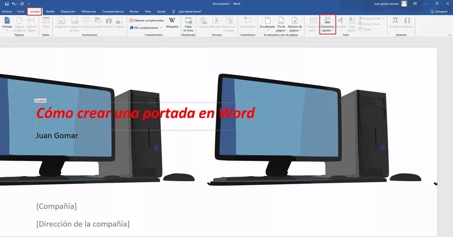 Como Hacer Una Portada En Word