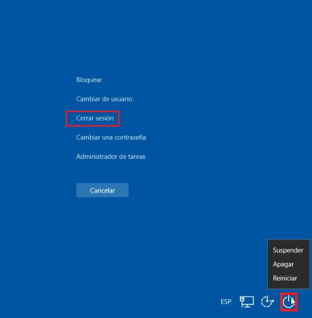 forzar el apagado de Windows 10 si se resiste 1
