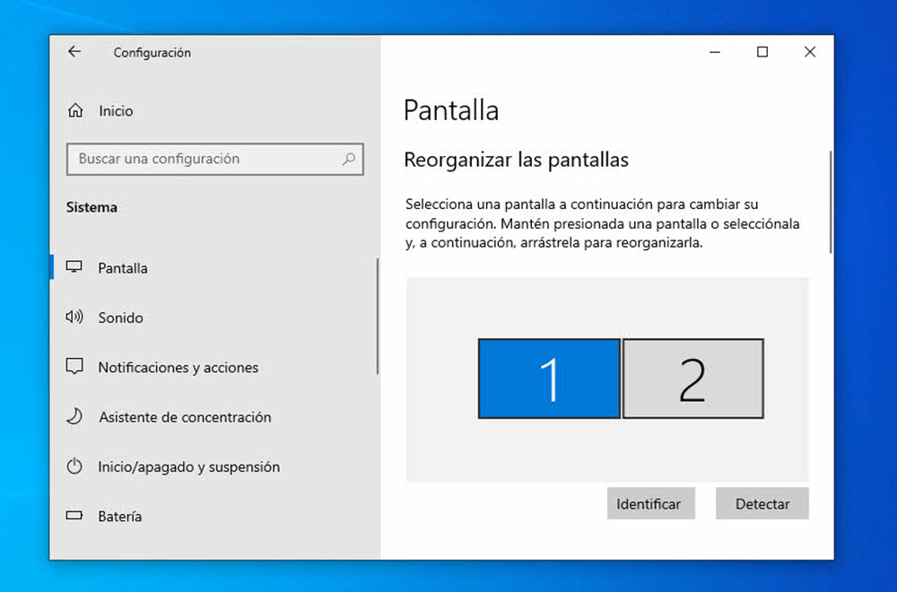 Cómo trabajar con múltiples pantallas en Windows 10