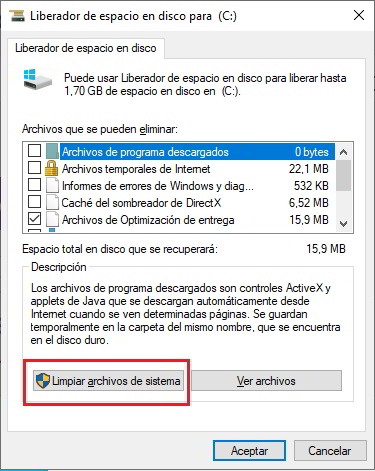 Libera hasta 30 GB de espacio en Windows 10 2