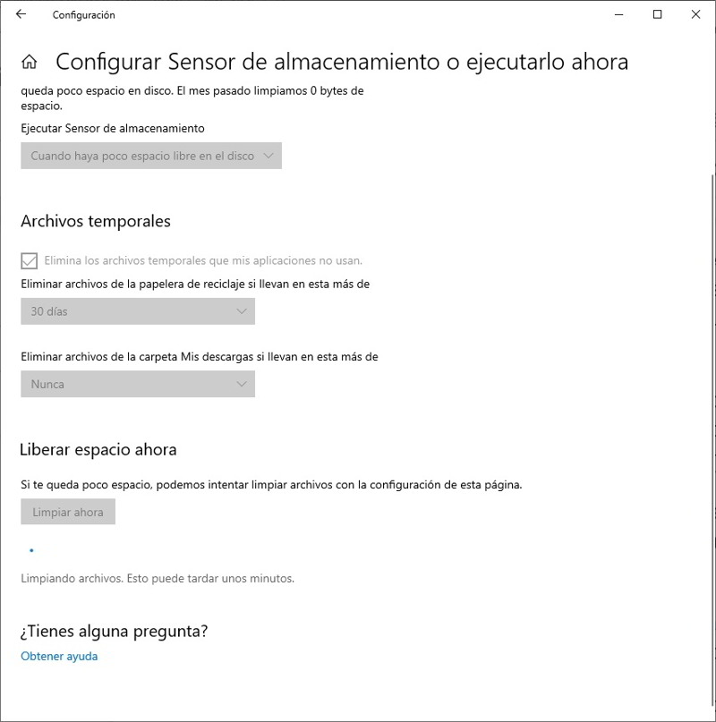Libera hasta 30 GB de espacio en Windows 10 8