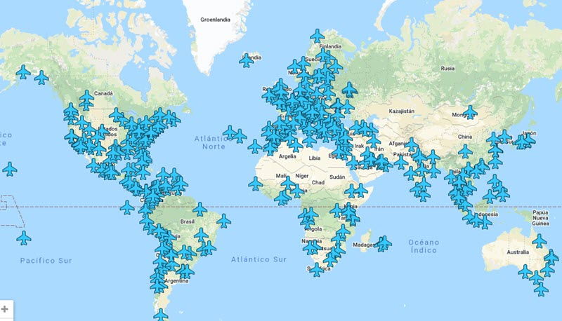 mapa wifi aeropuertos