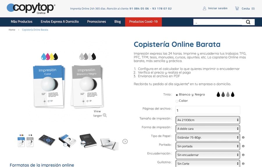 copisteria online envio express 3