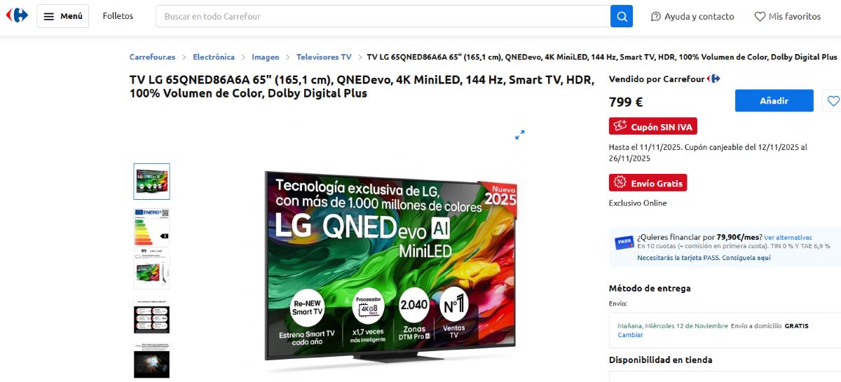 LG rebaja ya antes de Black Friday uno de sus mejores televisores